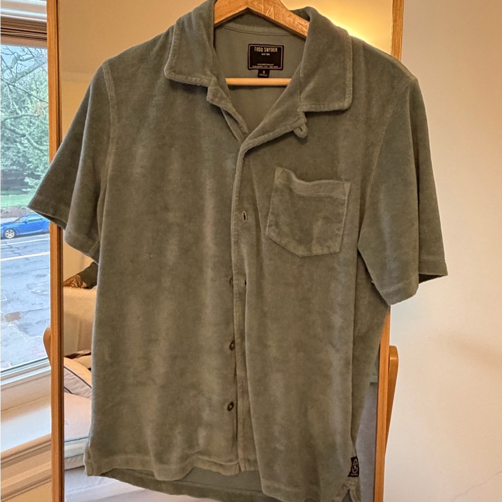 Todd Snyder Short-Sleeve Terry Camp Shirt